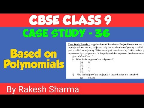 Case study class 9 maths | class 9 Maths case study questions | Case study based on Polynomials