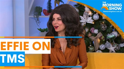 THE GREEK GODDESS RETURNS 🤩 Comedy icon Effie launches her brand new live shows 🎤 #TMS7 – Straight after Sunrise, weekdays on Channel 7 and 7Plus | The Morning Show