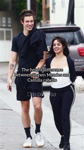 the height difference between Shawn Mendes and Camilla cabello #camilacabello #shawnmendes #love