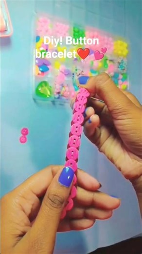 Diy! button bracelet ❤ @crafting with annu #diy #handmade #craft #shorts