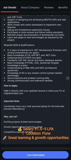 🚨walkin Interview in Pune 🚨#shorts #viralvideo #coder #Hiring #jobs #update #hiringcoders