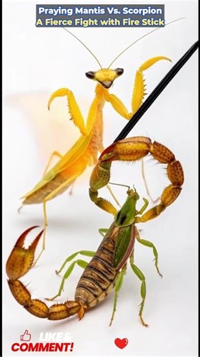 #PrayingMantis #Scorpion #NatureFight