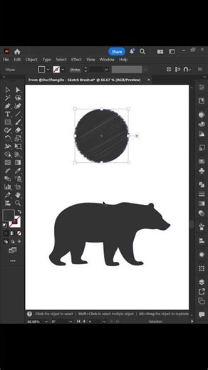 Adobe Illustrator 2025 - Tips Create Sketch Effect #design #adobeillustrator