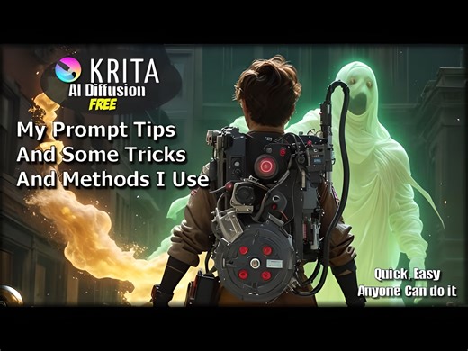 【中字】二维教程：Krita Ai，我的提示以及我使用的一些技巧和方法