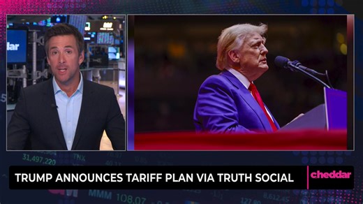 5.7K views · 38 reactions | Trump announcing he'll enact a 25%t tariff on imports from Canada and Mexico, an additional 10% on goods coming from China. | cheddar news | Facebook