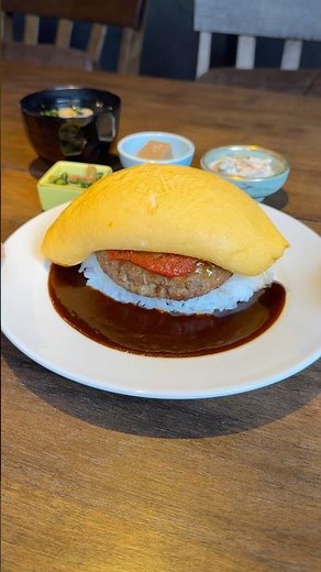わんぱくすぎるハンバーグオムライス🥚 #japanesefood