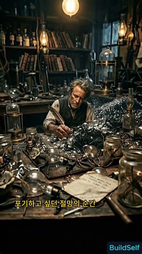 10,000번의 실패를 기적으로 바꾼 에디슨 기록의 힘 💡 #BuildSelf
