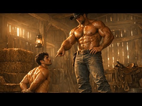 Hands Behind Your Back, Mouth Open Wide — Giant Cowboy Orders Virgin Farmhand