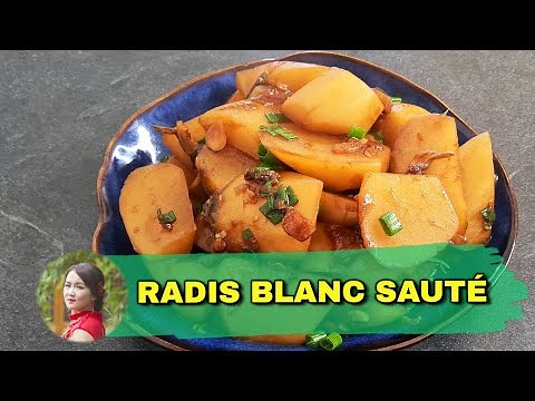 RECETTE RADIS BLANC : Légumes sautés à la poêle facile et rapide !