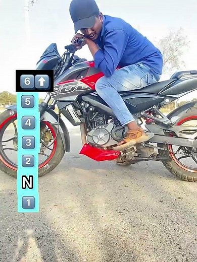 Bike Gear Shifting Tutorial | How to Shift Gears on Bike | Ns200 Gear Shifting | Mt15 , R15 V3#short