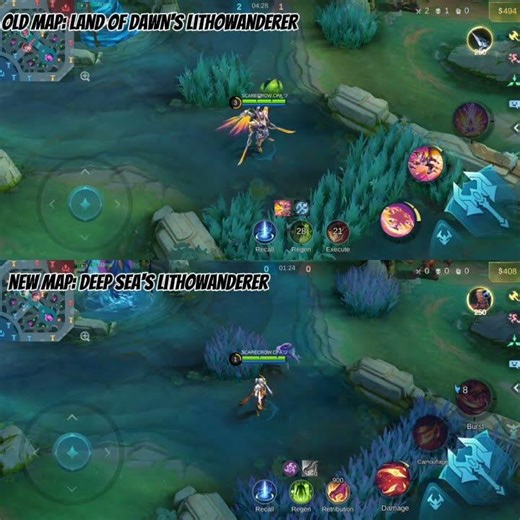 Old and New Map: Lithowanderer Comparison #mobilelegends #mlbb #newmap #mobilelegendsbangbang
