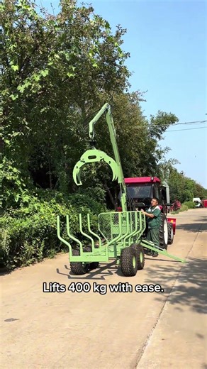 Compact Log Grapple for ATV, UTV & Small Tractors#forestrymachines #forestryequipment #logtrailer
