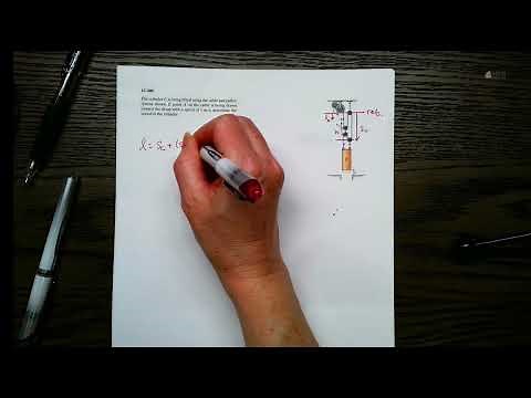 12.209 Hibbeler Dynamics Pulley Problem, Constrained Particles