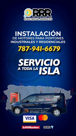 Instalación de Hoy Aibonito PR. • | Motor Bull Master BM1000 | • Info 787-941-6679. Buscanos en Facebook / Instagram | RRR Electrical Services