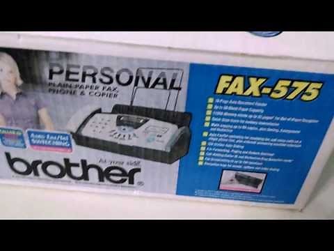 Brother FAX575 Personal Fax Machine Unboxing
