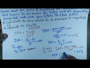 How to calculate price elasticity of demand.