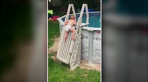 Alarming Video Captures Toddler Scaling ‘Un-climbable’ Pool Ladder, Goes Viral