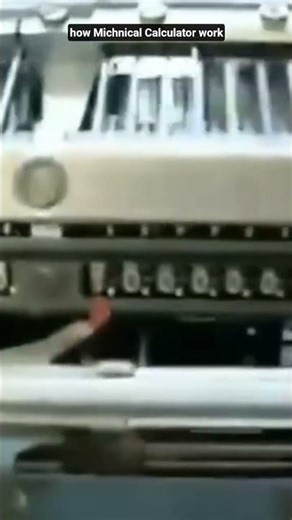 How To Michnical calculator Work ..پرانے دورمیں مکنیکل کیلکولیٹر کیسے کام کرتا تھا