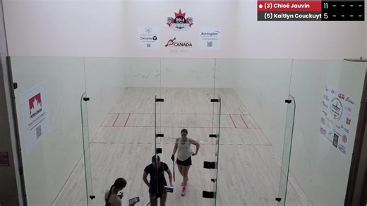 Chloé Jauvin vs Kaitlyn Couckuyt - Women's Open Singles / Simple ouvert féminin 2026 National Team Selection Event / Épreuve de sélection de l'équipe nationale d'hiver de 2026 | Racquetball Canada