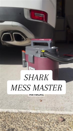 The perfect car vacuum that is for wet and dry messes. Full power of a big old shop vac but lightweight and compact enough for moms to move all around. This one will stay in my car to get all the crumbs, dirt, and wrappers. Incredible design by Shark! #shopvac #momsoftoddlers #cleantok #tiktokshopblackfriday