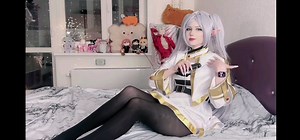 lei小姐姐哄睡助眠asmr（2.2更新）芙莉莲cos 黑色丝质物摩擦音 触发音 ( ˙˘˙ )