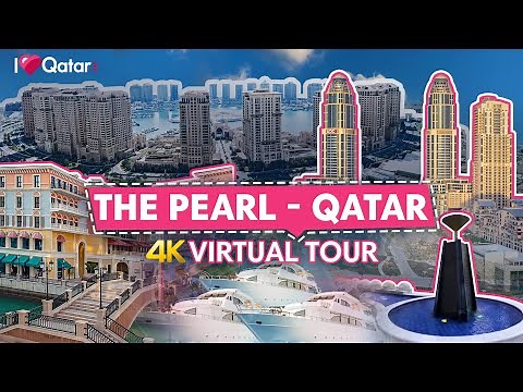 The Pearl-Qatar Virtual Tour - Afternoon Walk 4K