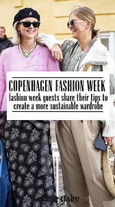 Fashion Week guests share their tips to create a more sustainable wardrobe 👗 Production: @emmaberkhout @marjoleinvermeij | Marie Claire Netherlands