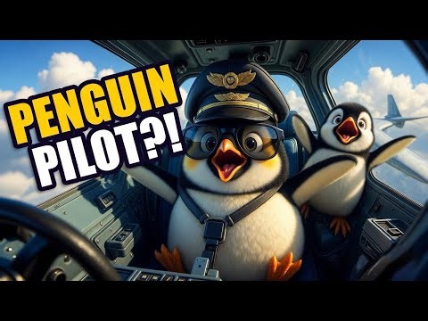Penguins Flying a Plane?! 😂✈️ Funny Animation Video #ai #penguin #plane #aivideo #trending #viral