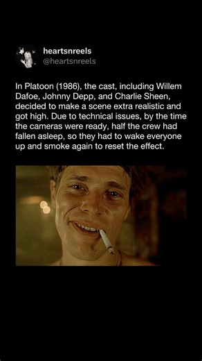 Why Young Willem Dafoe’s Eyes Look Like That in Platoon (1986)