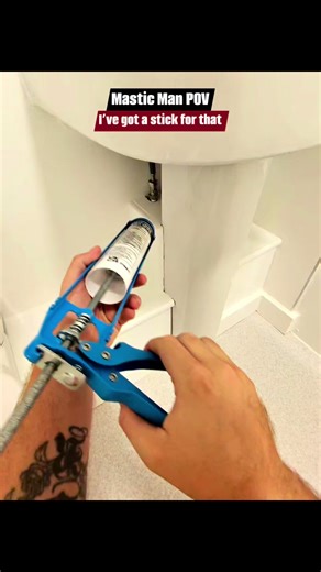 70K views · 244 reactions | Mastic Man POV… I’ve got a stick for that. #caulkinglikeapro #masticman #satisfyingvideo #siliconesealant #construction #constructionlife #tiler #tilersofinstagram #satisfaction #plumbers #plumber #plumberslife #caulking #caulkingprofessionals | MrMastic | Facebook