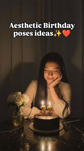 🤍 on Instagram: "Birthday poses ideas ✨❤️"