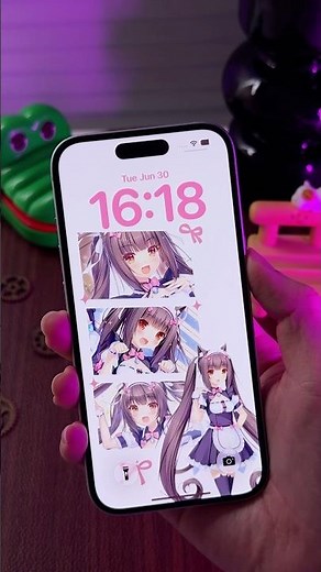 nekopara chocolate is so kawaii🥰 nekopara wallpaper and charging show 🔥 #anime #lockscreen #fyp