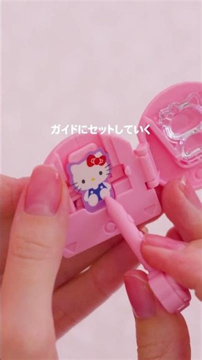 Make Your Own Puffy Hello Kitty Stickers! KIRA★Gacha Seal Puffy Drop Shorts Hello Kitty Video