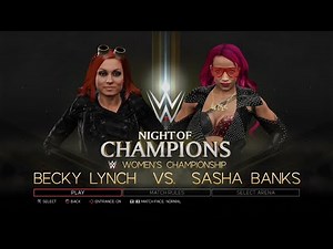 WWE 2K17 PS3 - Becky Lynch VS Sasha Banks