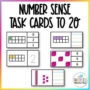 Number Sense Task Cards to 20