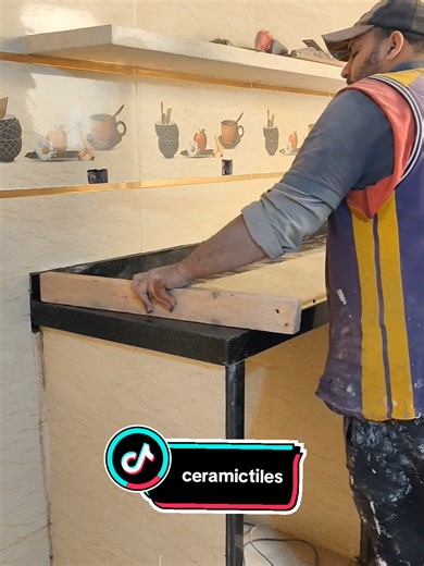 How to Install Kitchen Countertop Marble with Ceramic Tiles