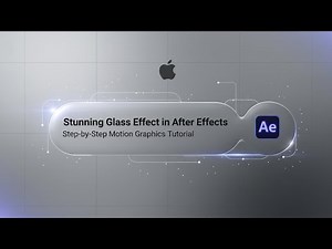 Create Stunning Glass Effect in After Effects ✨ | Step-by-Step Motion Graphics Tutorial