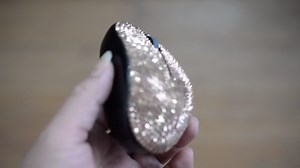 Bling Dazzling 2.4GHz Wireless Silent Mouse Covered with Rhinestone Crystal, Crystallized Mouse with USB Receiver, Compatible with Notebook, PC, Laptop, Computer, MacBook,Great Gift (Rose Gold)