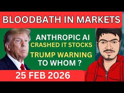 Nifty & Bank nifty prediction for tomorrow for Wednesday | Anthropic AI CRASHED IT Sector ?