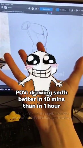 10min vs 1h 💔😭 #shorts #art #fyp #tiktok #drawing #memes