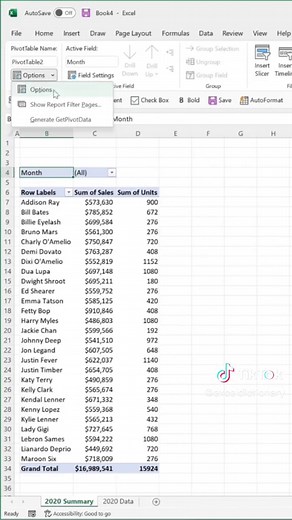 How to make 12 pivot tables in a snap 🤯 #excel #exceltips #tiktoktaughtme