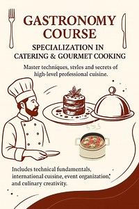 Gastronomy Course Specialization in Catering and Gourmet - Etsy