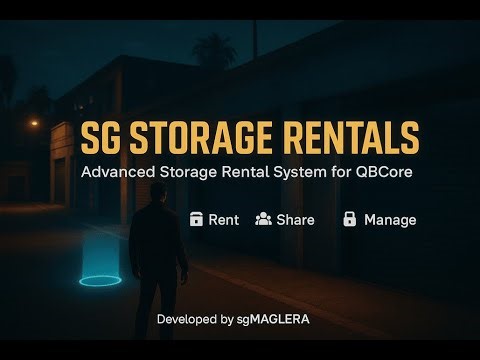 Storage Unit Rentals System [QBCORE] [FIVEM]