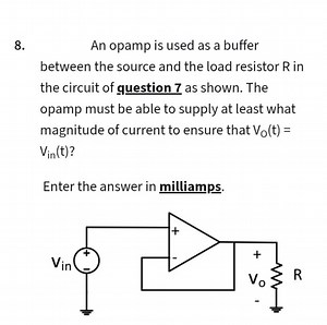 An opamp is used as a buffer between the source and the load re... | Filo