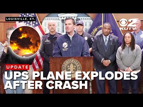 FULL PRESSER: Officials give update on fiery UPS plane crash scene