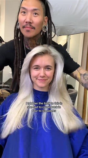 203K views · 749 reactions | This clients hair was pretty fried so I did a base break with 20 volume developer and a violet toning mask to give her hair some time to rest until our next hair appointment ✨ #bleachinghair #hairhack #fyp #hairtok #haireducation #blonde | Alfredo Lewis | Facebook
