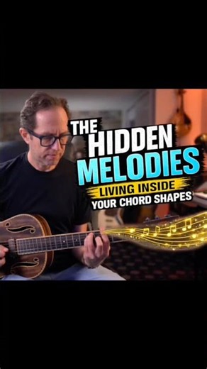 Hidden melodies inside your chord shapes - see related video for lesson l