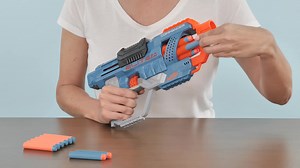 Nerf Elite 2.0 Commander RD-6 Blaster, 12 Official Nerf Darts, 6-Dart Rotating Drum, Tactical