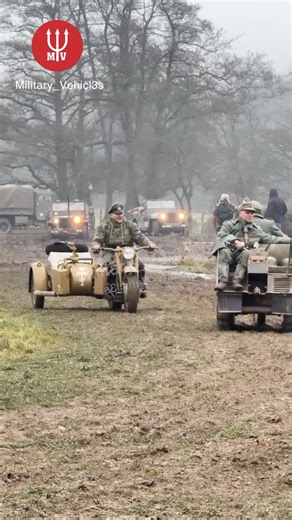 WW2 Fast Sidecar 🏍️💨 #ww2 #sidecar #driving #military #vehicles | Military Vehicles