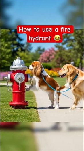 How to use a fire hydrant! #cutedog #dogshorts #funnydogs #dogvideos